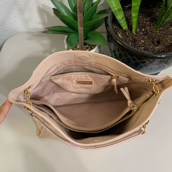 ππ TORY BURCH Crossbody Or Shoulder Pink Leather Bag - Picture 14 of 15